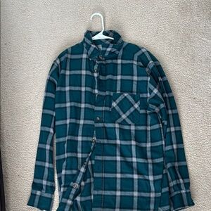 Men's Green Plaid Shirt